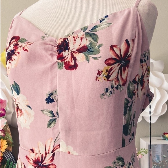 Nwt Leith Floral Print Maxi Dress - Picture 9 of 9